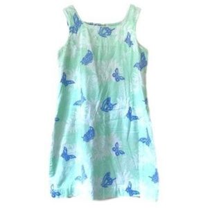 lilly pulitzer butterfly floral shift dress